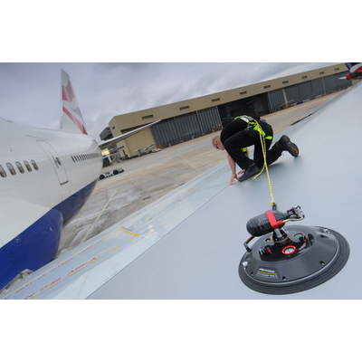 MSA WinGrip Portable Vacuum Anchor System Intrinsically Safe - Lightweight Fall Protection Solution for Aircraft Maintenance at Height