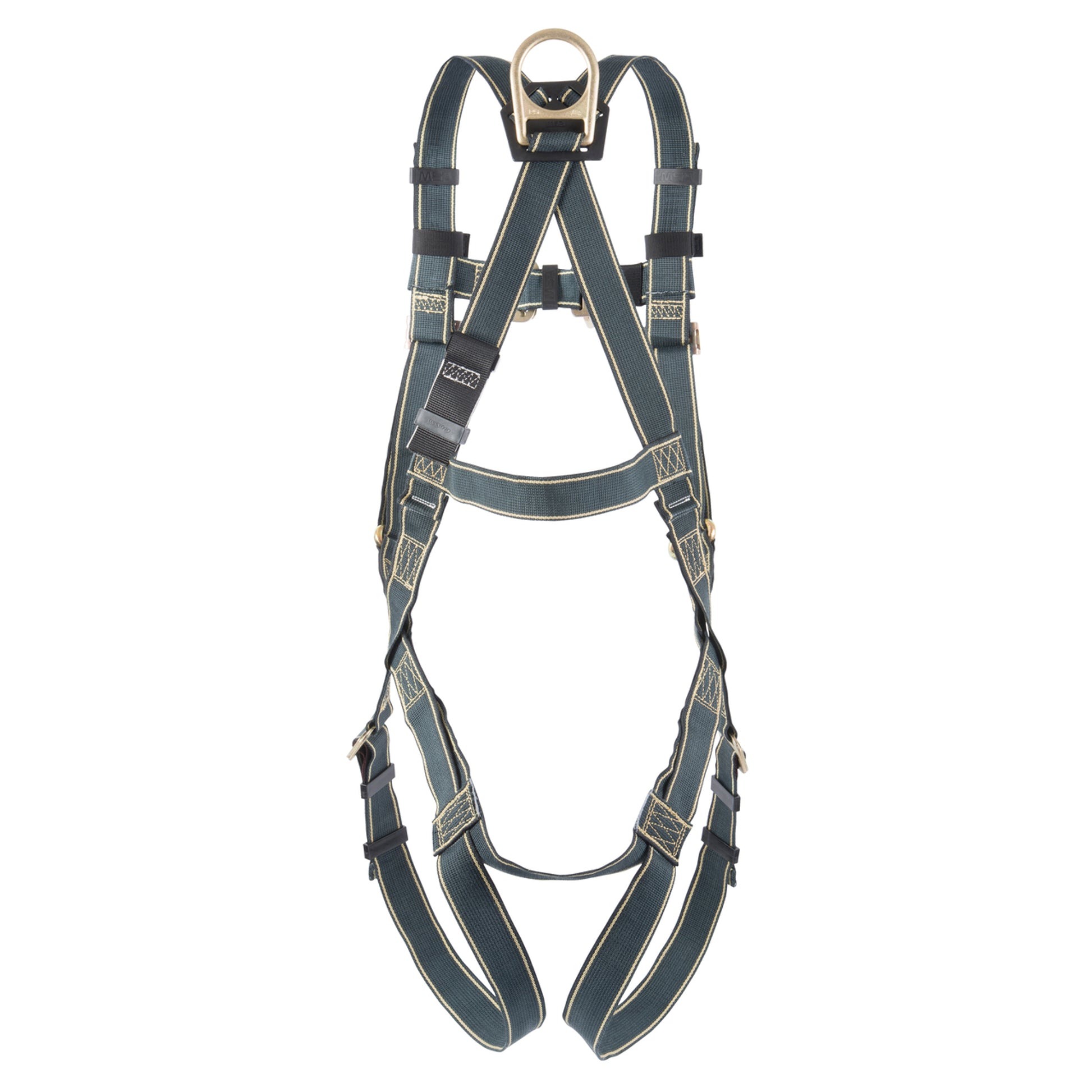 MSA Gravity Suspension Harness w/Back, Front, Belly, & Side D-Rings - Lumbar, Shoulder & Leg Padding - Small - 10150453