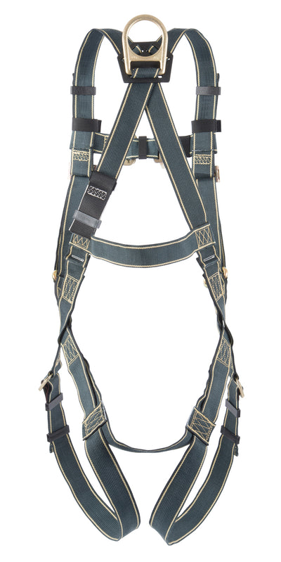 MSA Gravity Suspension Harness w/Back, Front, Belly, & Side D-Rings - Lumbar, Shoulder & Leg Padding - Small - 10150453