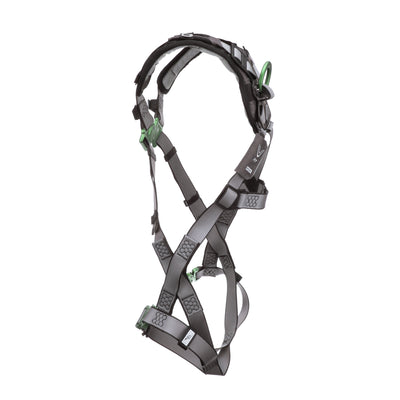 MSA V-FIT Harness w/Back D-Ring - Quick-Connect Leg Straps - Shoulder Padding - Extra Large - 10194671