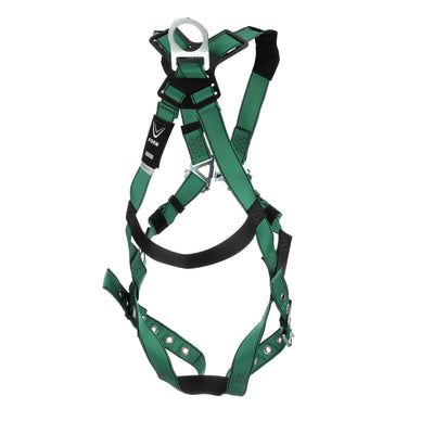 MSA V-FORM Harness w/Back D-Ring - Tongue Buckle Leg Straps - Extra Small - 10196702