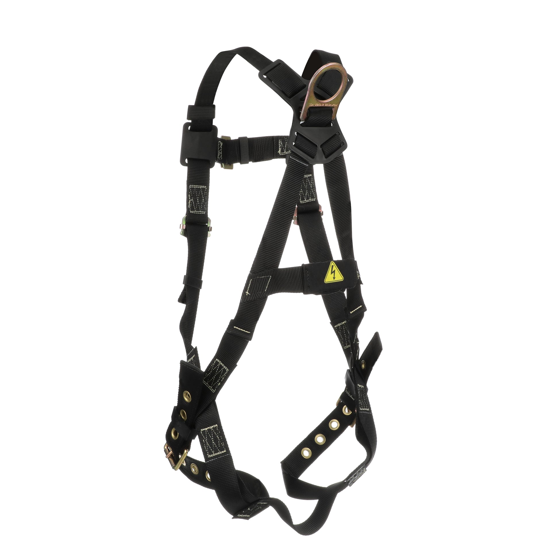MSA Workman Arc Flash Vest-Style Harness w/Back D-Ring - Qwik-Fit leg straps - Standard (STD) - 10152652