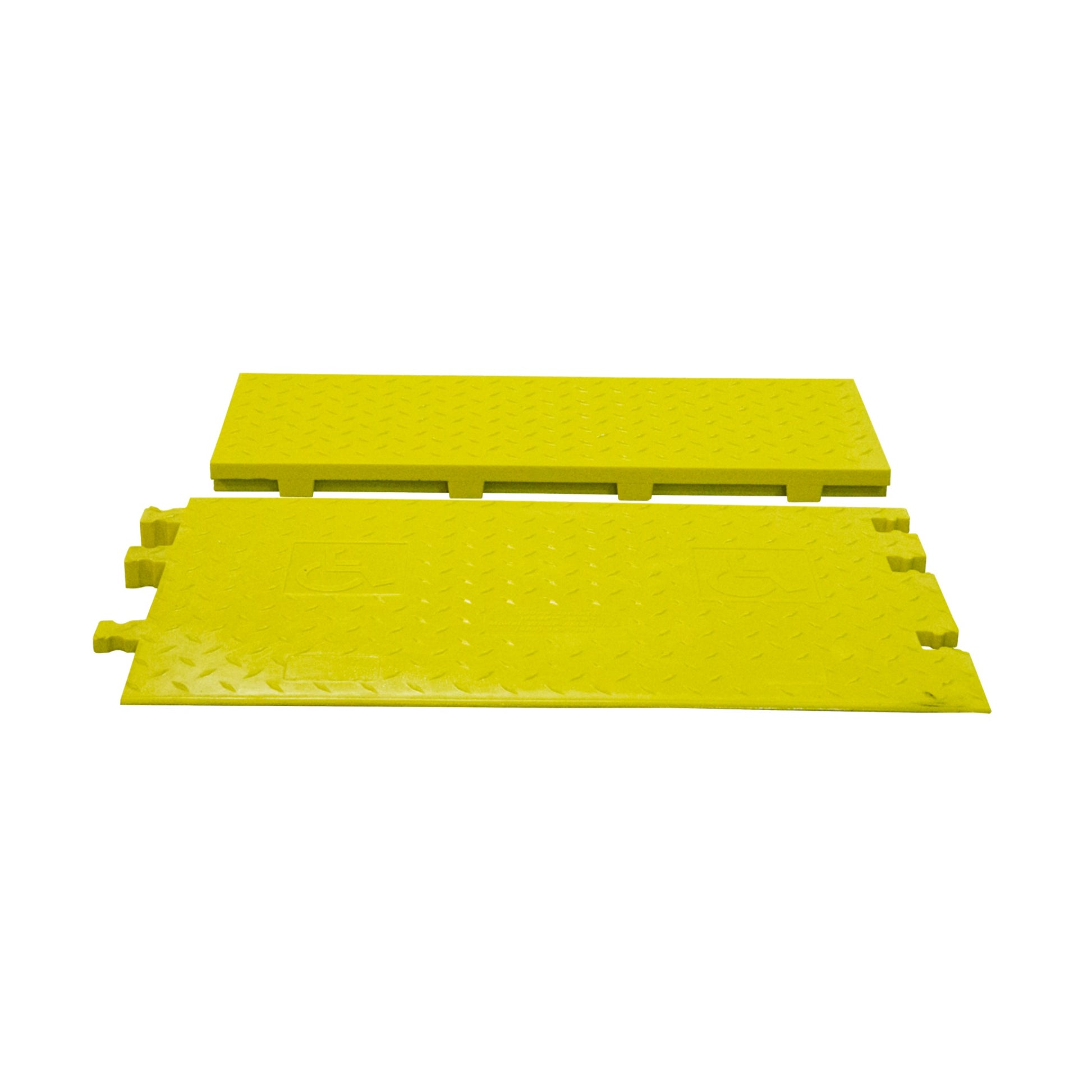 Cable Protector - Yellow Jacket - 3-Ch - 2.25" - Ams - ADA - Female Ramp - Yellow - WSA-225-RFAH-DY