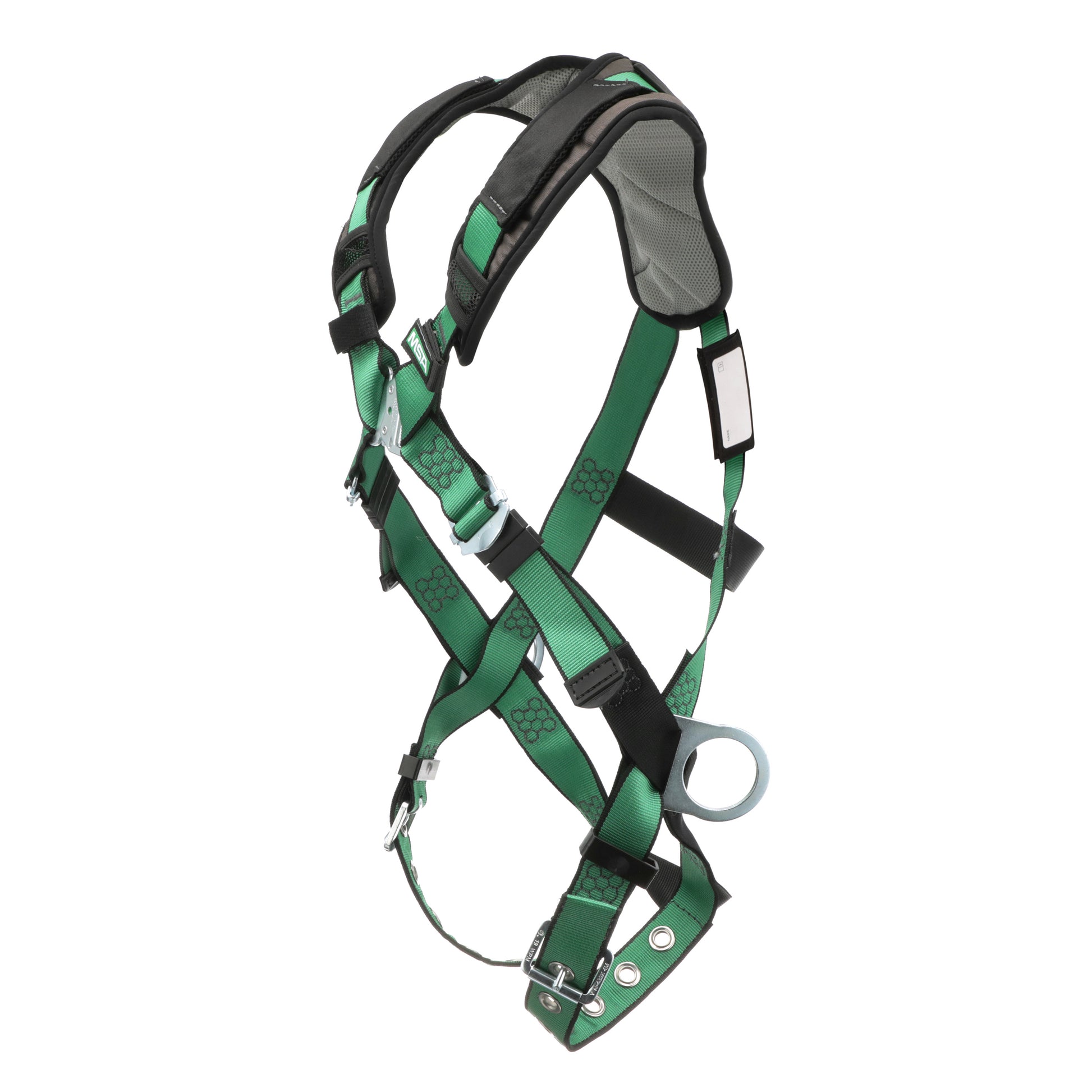 MSA V-FORM+ Harness w/Back & Side D-Rings - Tongue Buckle Leg Straps - Super Extra Large - 10206091
