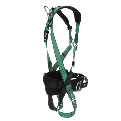 MSA V-FORM Construction Harness w/Back & Side D-Rings - Tongue Buckle Leg Straps - Shoulder Padding - Standard - 10197364