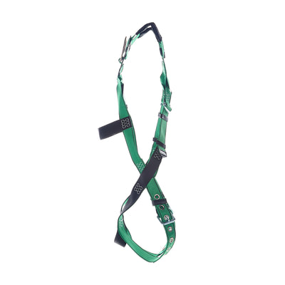 MSA V-FORM Harness w/Back & Front D-Rings - Tongue Buckle Leg Straps Quick Connect Chest Buckle - Extra Small - 10206065