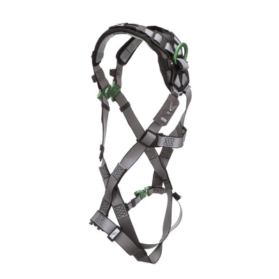 MSA V-FIT Harness w/Back D-Ring - Quick-Connect Leg Straps - Shoulder Padding - Extra Large - 10194671