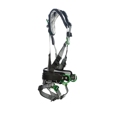 MSA V-FIT Construction Harness w/Back & Side D-Rings - Quick-Connect Leg Straps - Shoulder Padding - Extra Large - 10195135