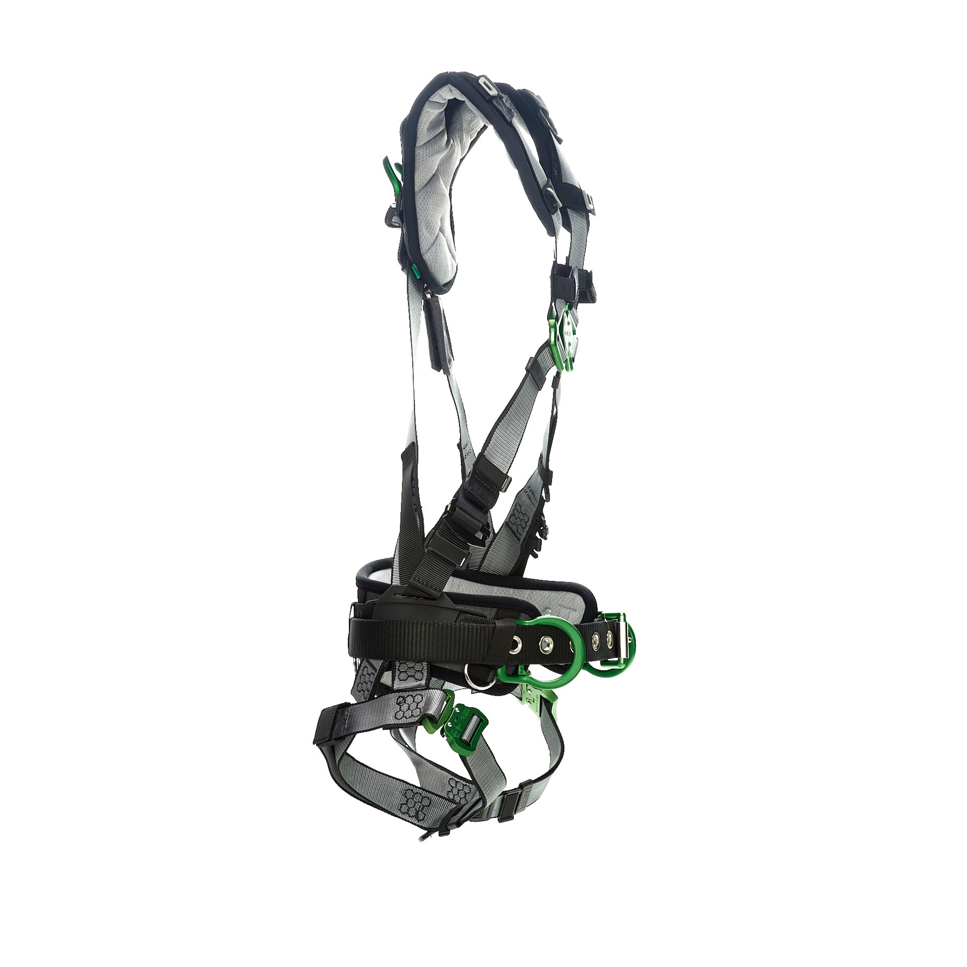 MSA V-FIT Construction Harness w/Back & Side D-Rings - Quick-Connect Leg Straps - Shoulder Padding - Super Extra Large - 10195136