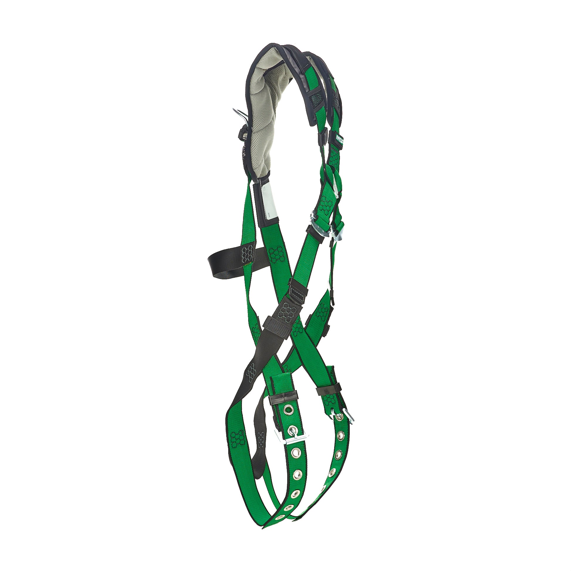 MSA V-FORM+ Harness w/Back D-Ring - Tongue Buckle Leg Straps - Super Extra Large - 10206087
