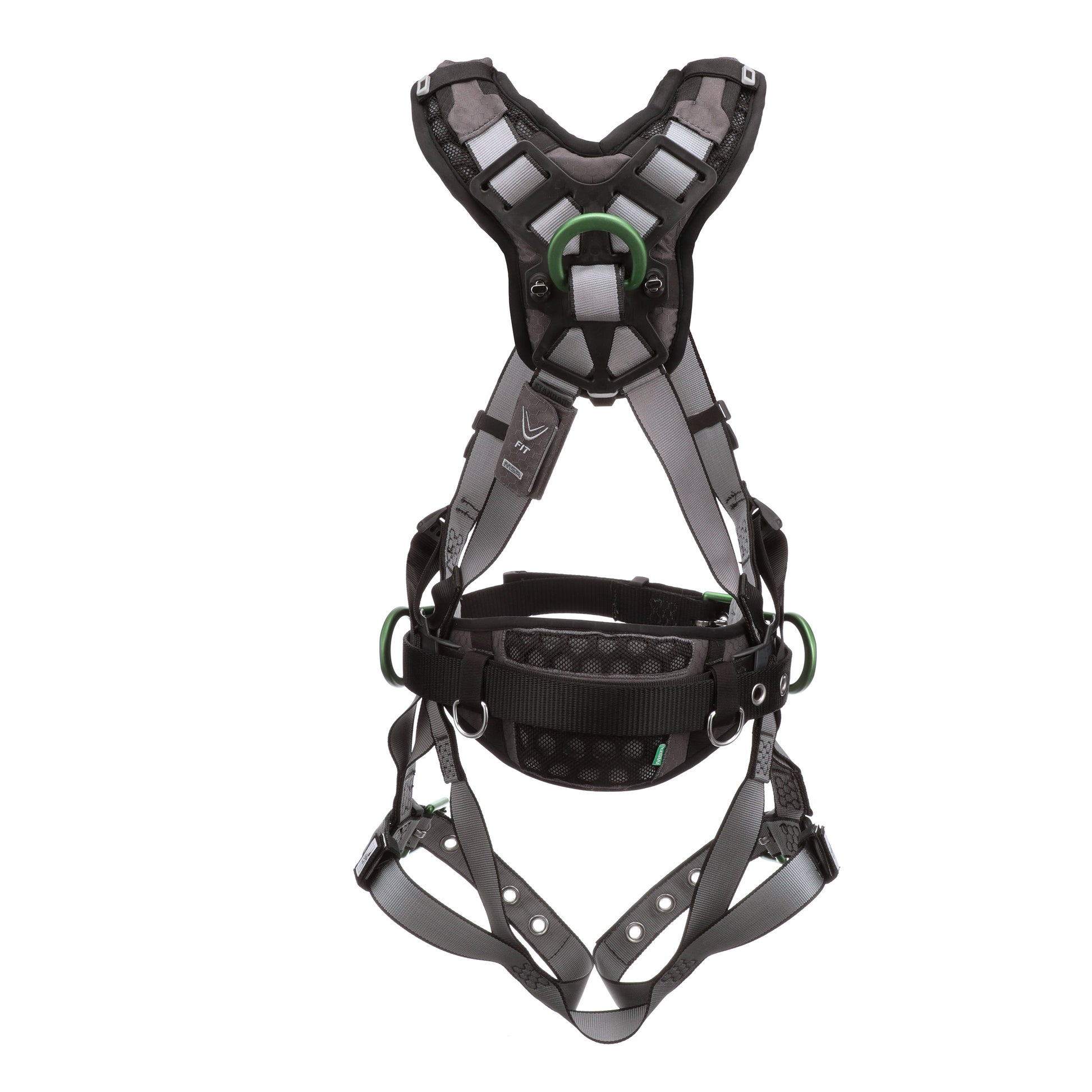MSA V-FIT Construction Harness w/Back & Side D-Rings - Tongue Buckle Leg Straps - Shoulder Padding - Extra Small - 10195148