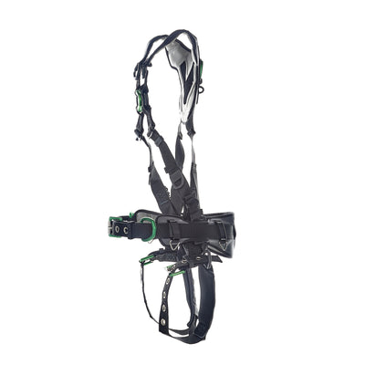 MSA V-FLEX Construction Harness w/Back, Front & Side D-Rings - Tongue Buckle Leg Straps - Extra Large - 10211348