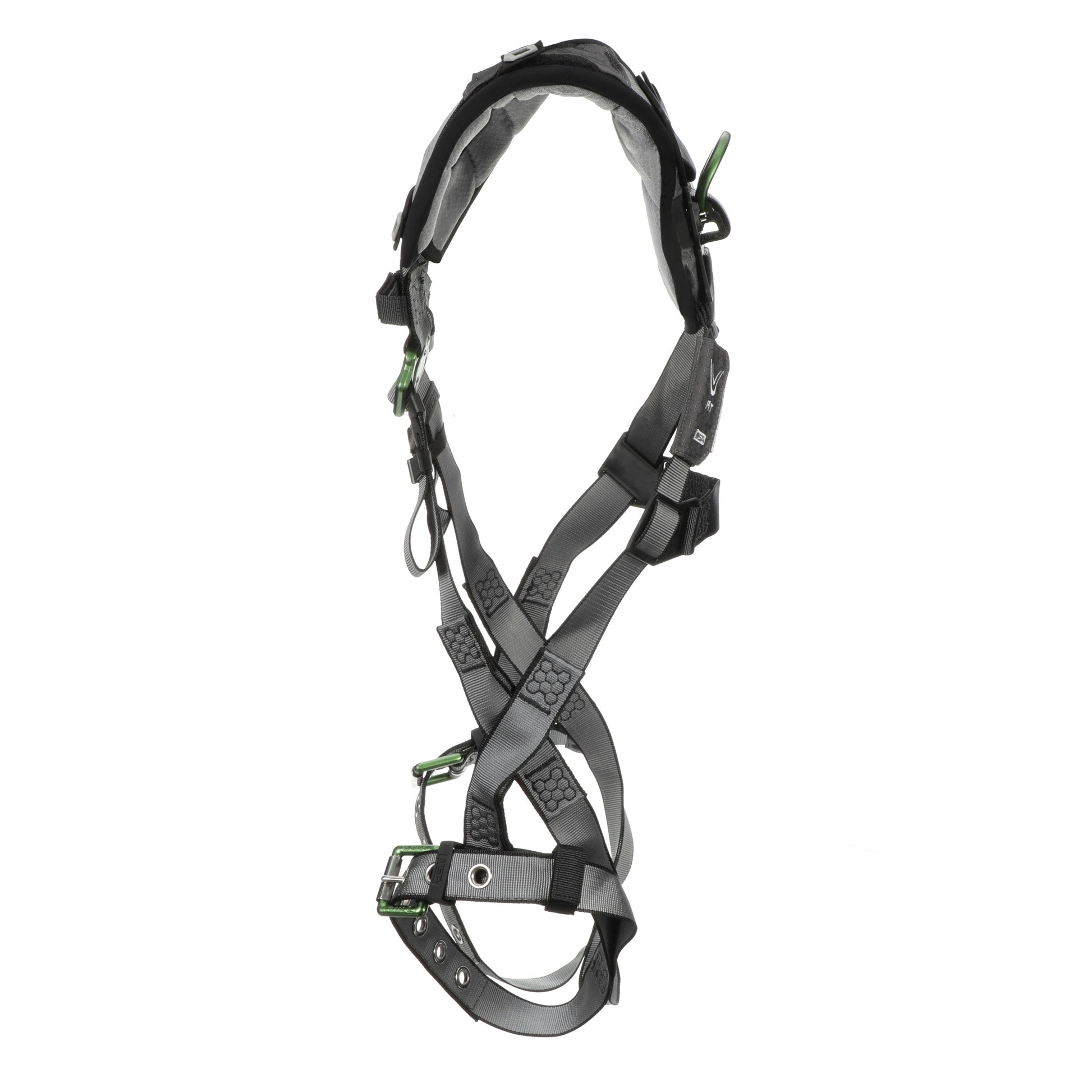MSA V-FIT Harness w/Back D-Ring - Tongue Buckle Leg Straps - Shoulder Padding - Extra Large - 10194890