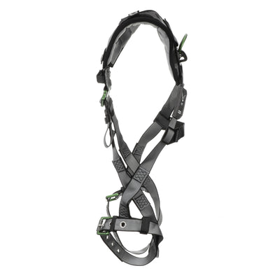 MSA V-FIT Harness w/Back D-Ring - Tongue Buckle Leg Straps - Shoulder Padding - Extra Large - 10194890