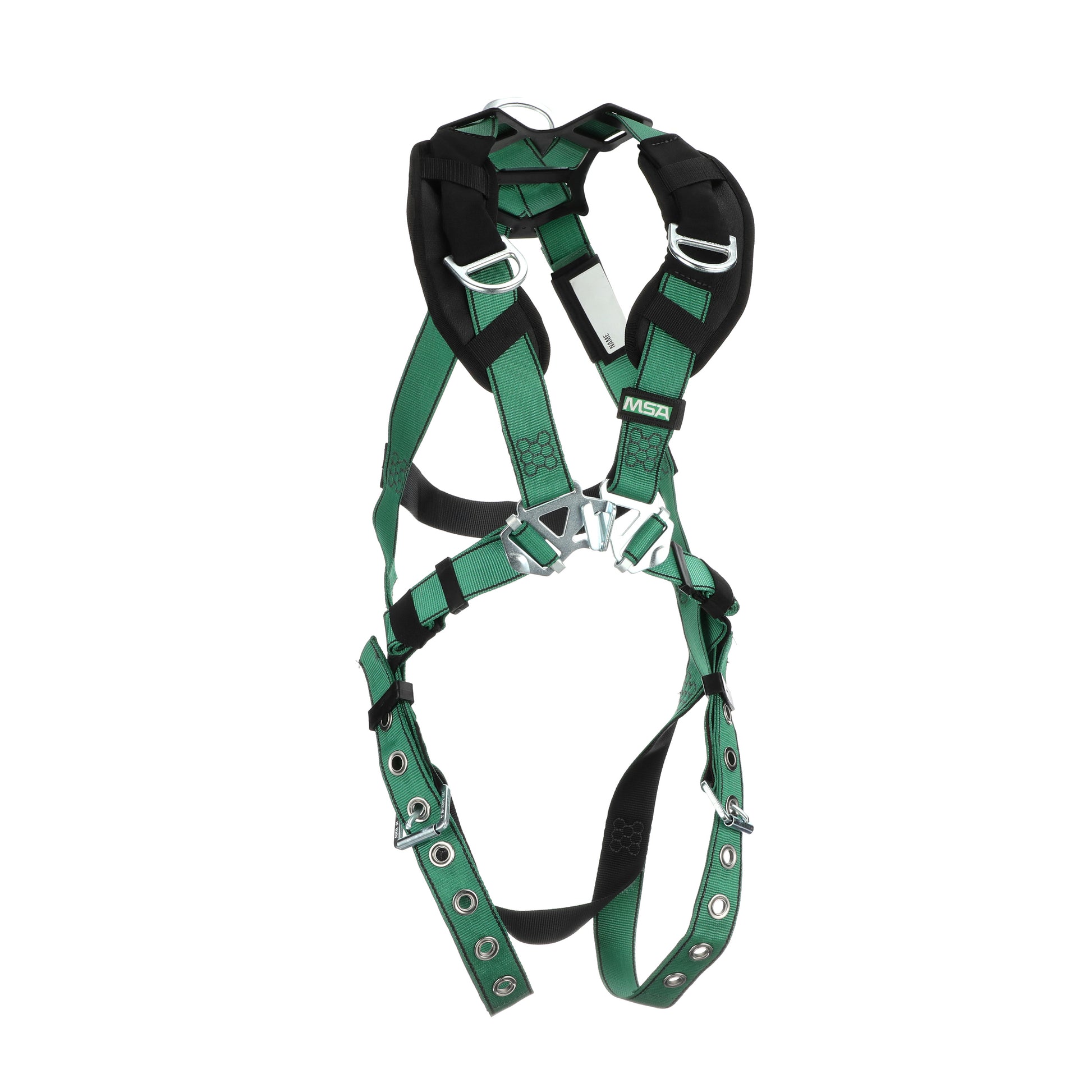 MSA V-FORM Harness w/Back & Shoulder D-Rings - Tongue Buckle Leg Straps - Extra Small - 10197218