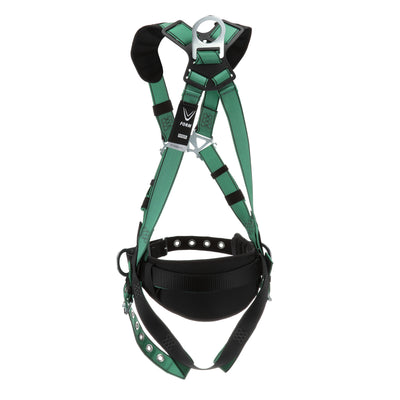 MSA V-FORM Construction Harness w/Back & Side D-Rings - Tongue Buckle Leg Straps - Shoulder Padding - Standard - 10197364