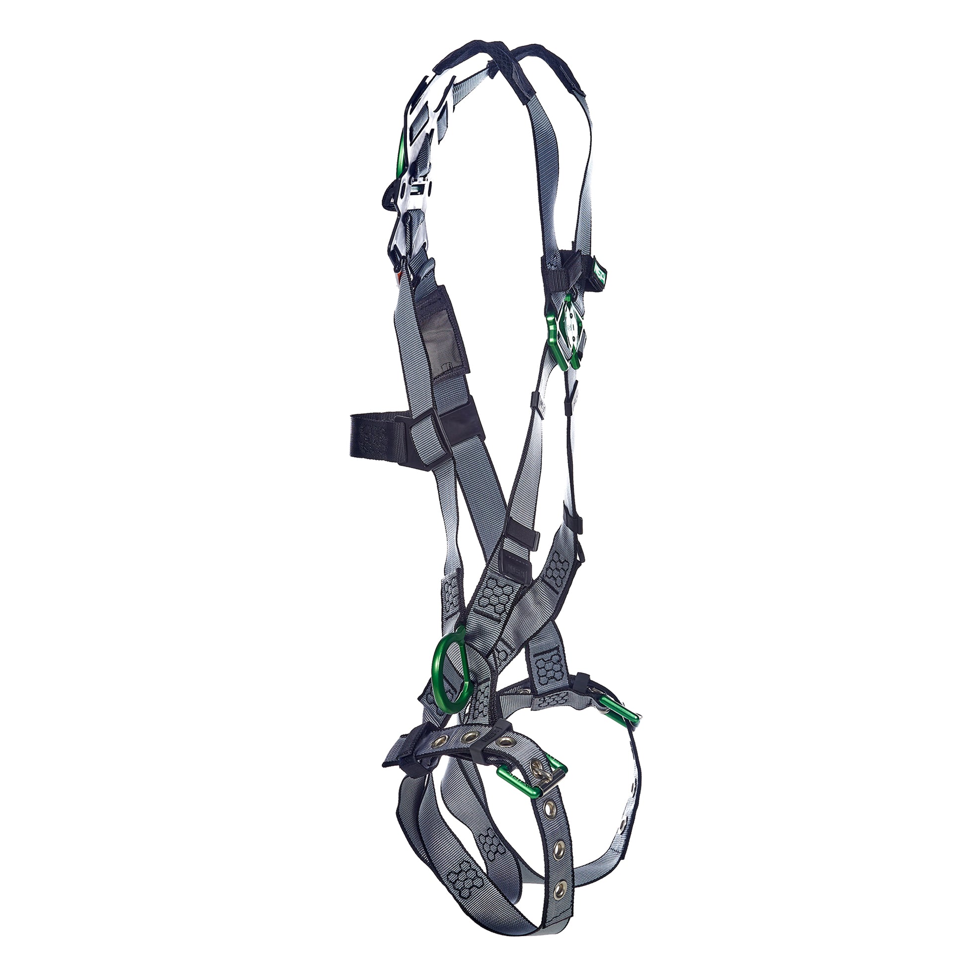 MSA V-FIT Harness w/Back & Side D-Rings - Tongue Buckle Leg Straps - Standard - 10195110