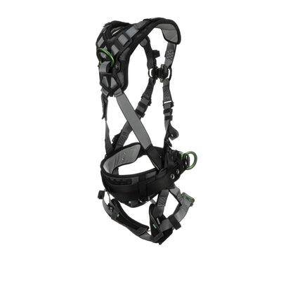 MSA V-FIT Construction Harness w/Back & Side D-Rings - Quick-Connect Leg Straps - Shoulder & Leg Padding - Extra Small - 10195164