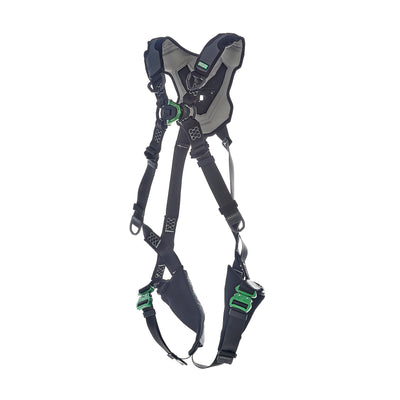 MSA V-FLEX Harness w/Back & Front D-Rings - Quick Connect Leg Straps - Extra Small - 10211316