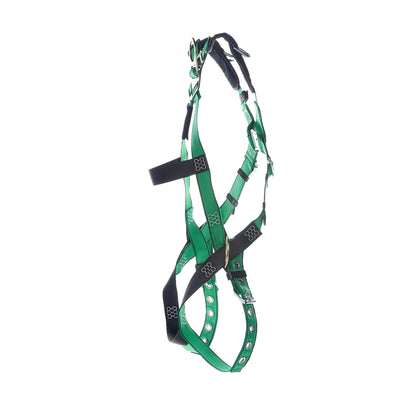 MSA V-FORM Harness w/Back, Front, Side & Shoulder D-Rings - Tongue Buckle Leg Straps Quick Connect Chest Buckle - Super Extra Large - 10206076