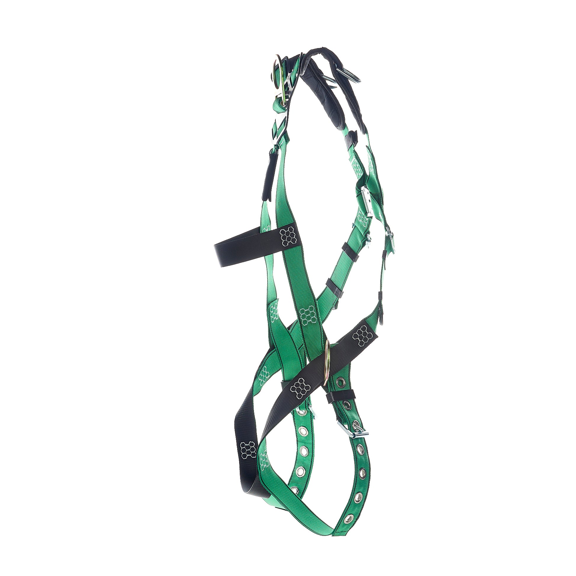 MSA V-FORM Harness w/Back, Front & Side D-Rings - Tongue Buckle Leg Straps Quick Connect Chest Buckle - Standard - 10206070