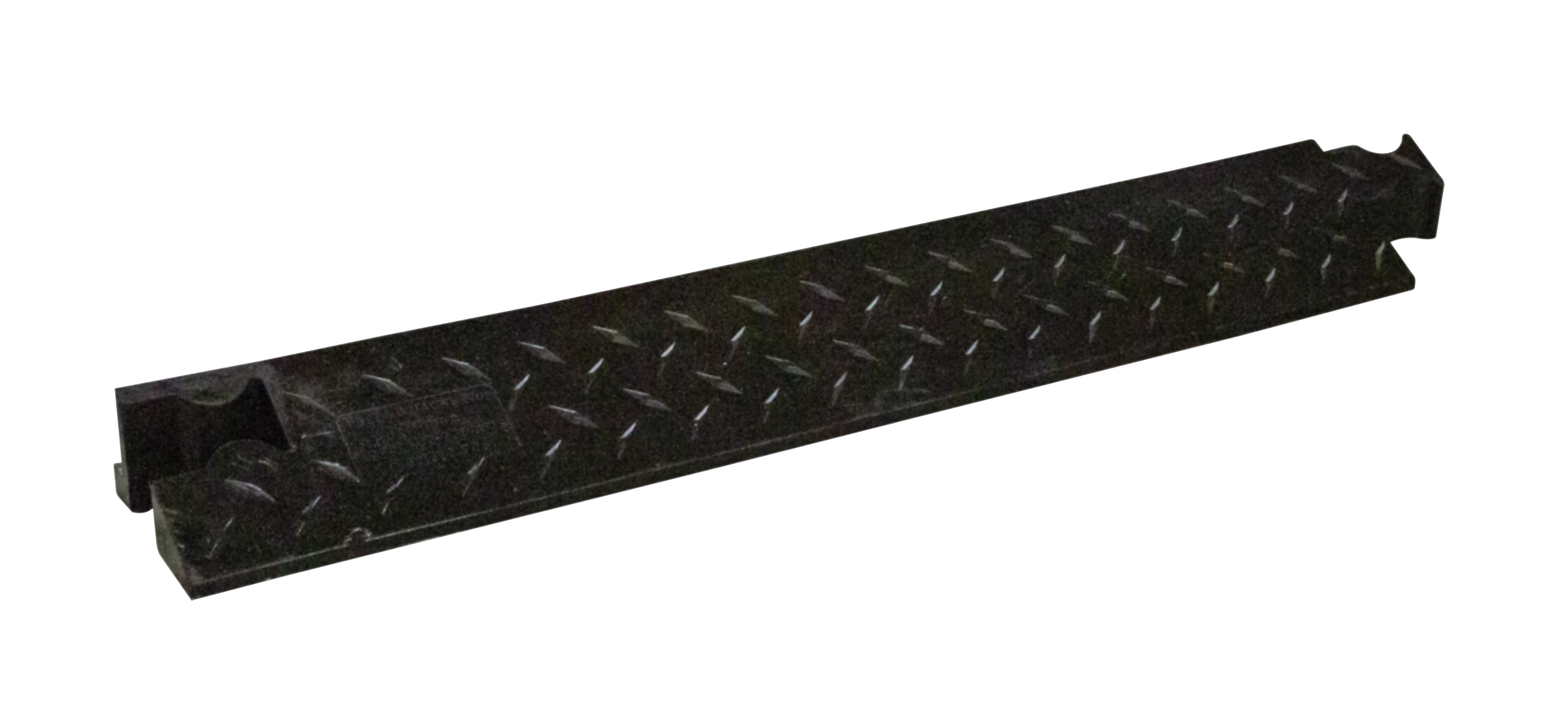 Cable Protector - Yellow Jacket - 3-Ch - 2.25" - Ams - Female Ramp - Dog Bone - Black - YJ3-225-AMS-F-B