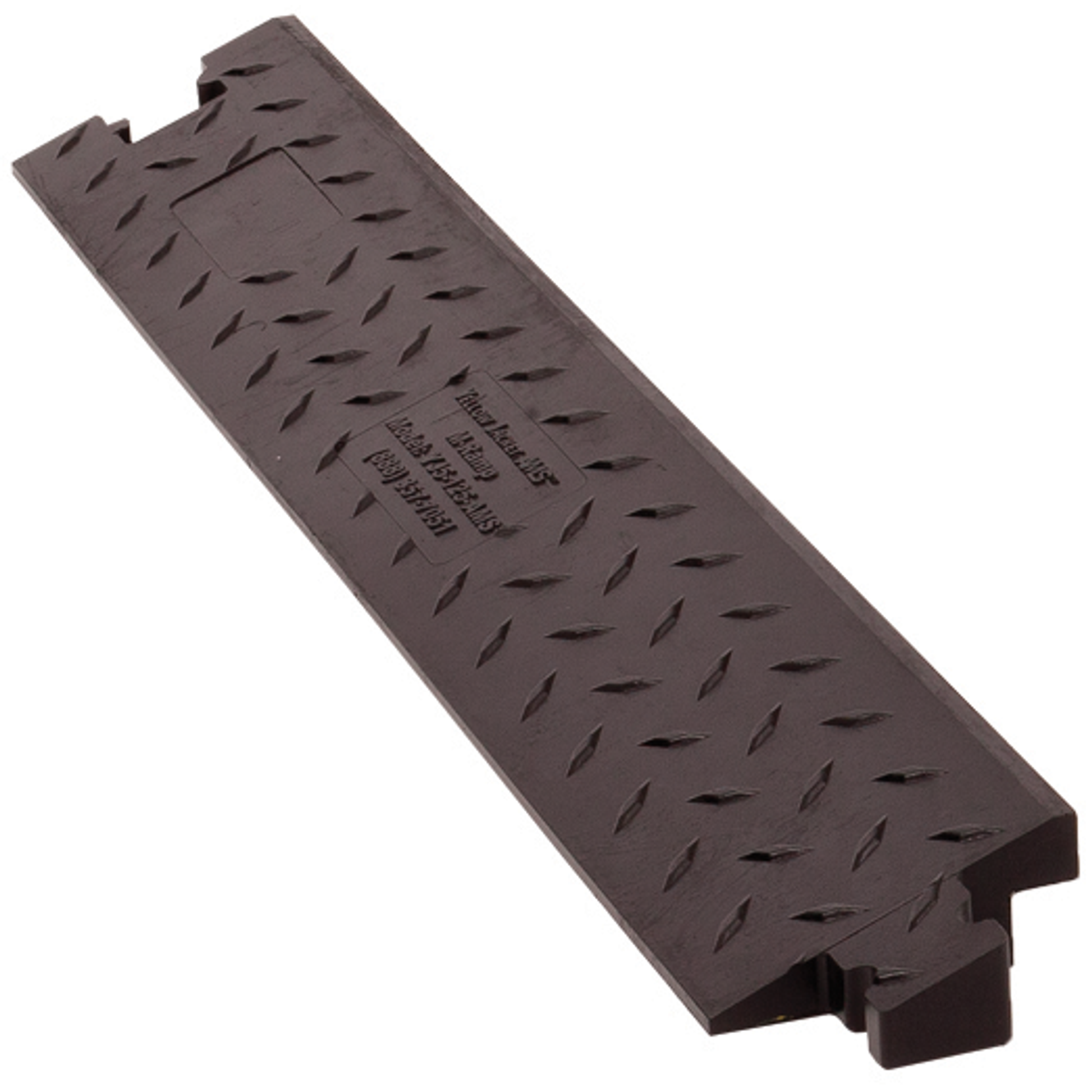 Cable Protector - Yellow Jacket - 5-Ch - 1.25" - Ams - Male Ramp - Hourglass - Black - YJ5-125-AMS-M-B