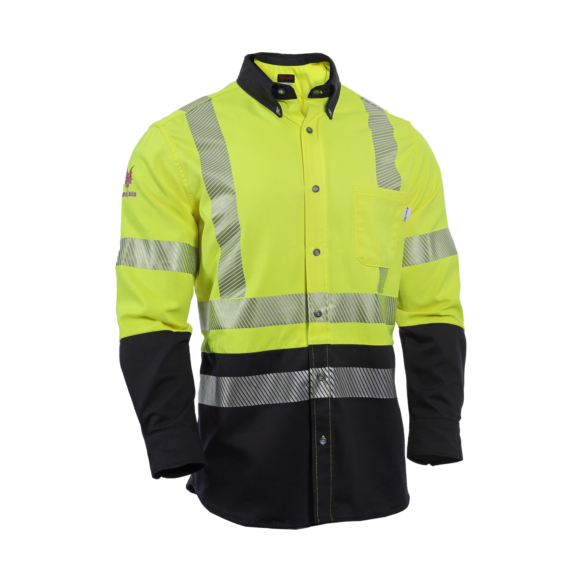 DRIFIRE FR Hi-Vis Hybrid Work Shirt Class 3 - SHRTV3C3YN_ _RG