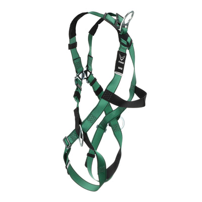 MSA V-FORM Harness w/Back & Side D-Rings - Qwik-Fit Leg Straps - Extra Large - 10197231