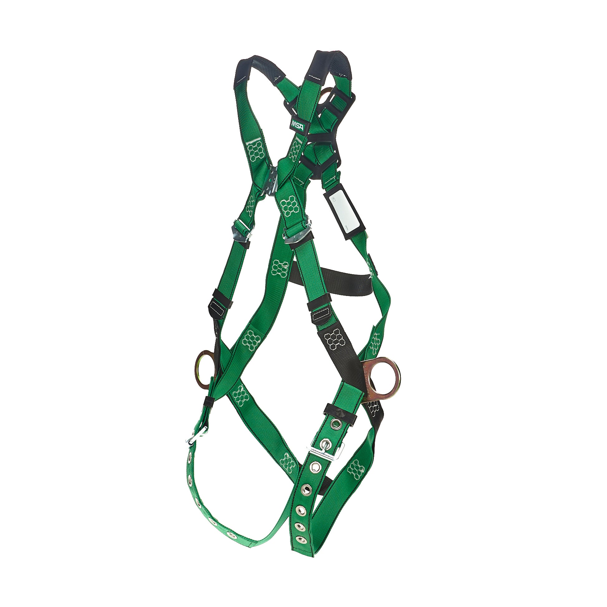 MSA V-FORM Harness w/Back & Side D-Rings - Tongue Buckle Leg Straps Quick Connect Chest Buckle - Standard - 10206062