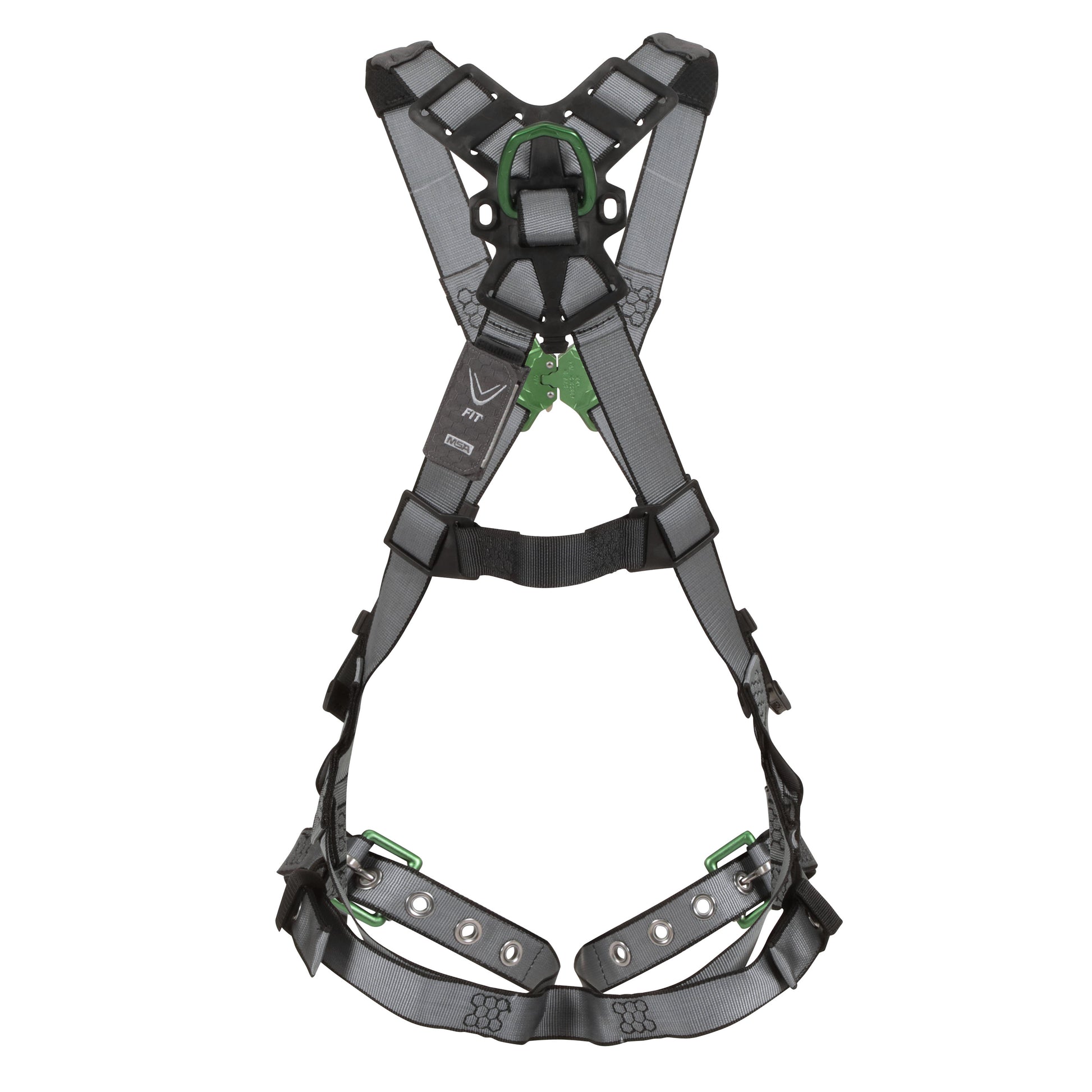 MSA V-FIT Harness w/Back D-Ring - Tongue Buckle Leg Straps - Standard - 10195092