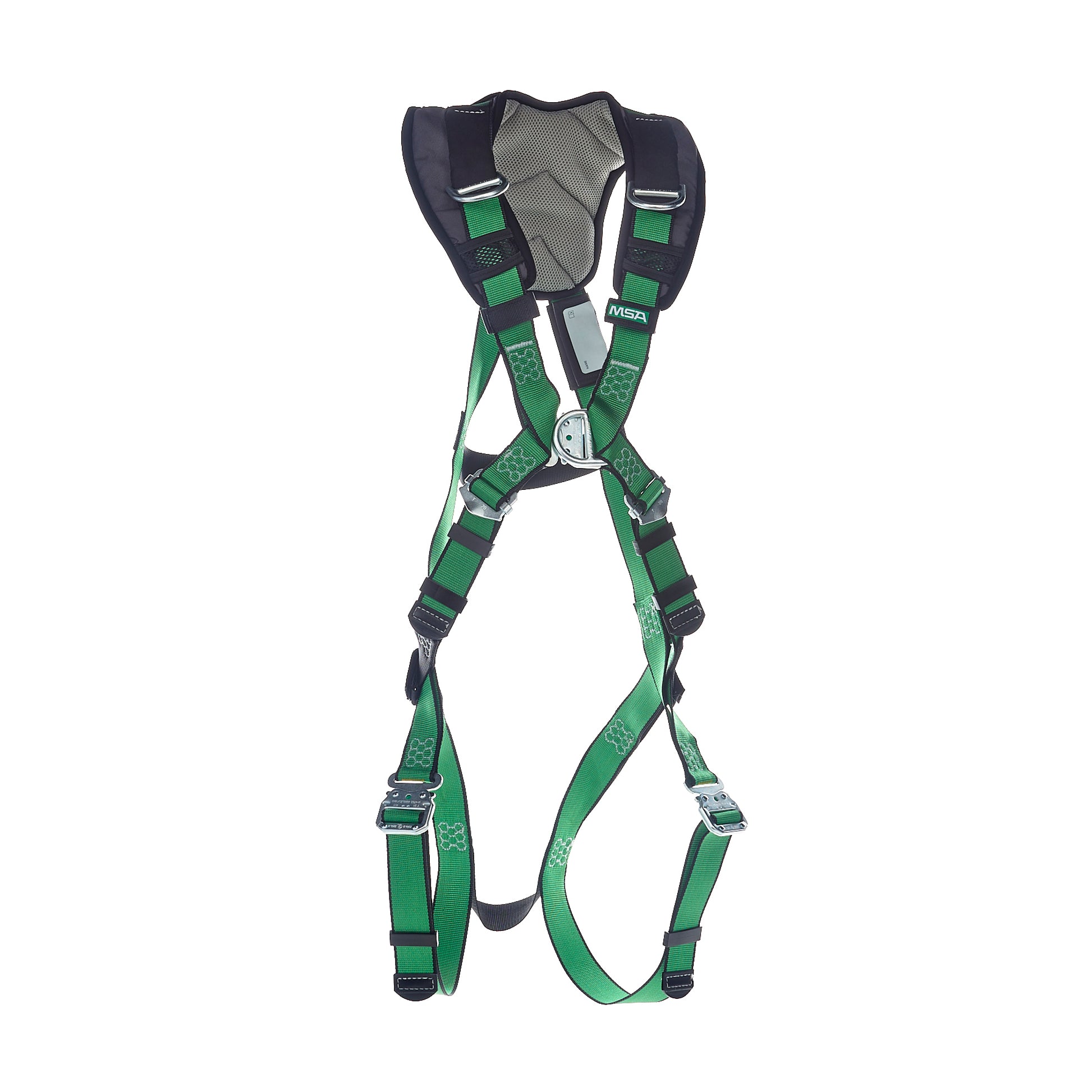 MSA V-FORM+ Harness w/Back, Front & Side D-Rings - Tongue Buckle Leg Straps - Standard - 10206137