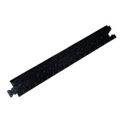 Cable Protector - Yellow Jacket - 5-Ch - 1.25" - Ams - Female Ramp - Hourglass - Black - YJ5-125-AMS-F-B