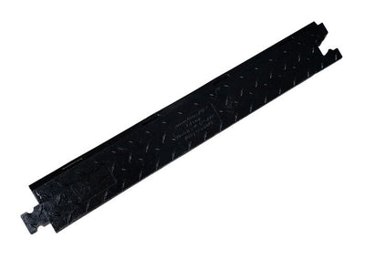 Cable Protector - Yellow Jacket - 5-Ch - 1.25" - Ams - Female Ramp - Hourglass - Black - YJ5-125-AMS-F-B