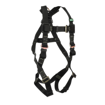 MSA Workman Arc Flash Vest-Style Harness w/Back D-Ring - Tongue Buckle leg straps - Standard (STD) - 10152637