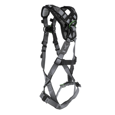 MSA V-FIT Harness w/Back D-Ring - Tongue Buckle Leg Straps - Shoulder & Leg Padding - Extra Large - 10194978