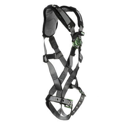 MSA V-FIT Harness w/Back D-Ring - Tongue Buckle Leg Straps - Shoulder Padding - Extra Large - 10194890
