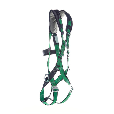 MSA V-FORM+ Harness w/Back, Front & Side D-Rings - Quick Connect Leg Straps - Super Extra Large - 10206147