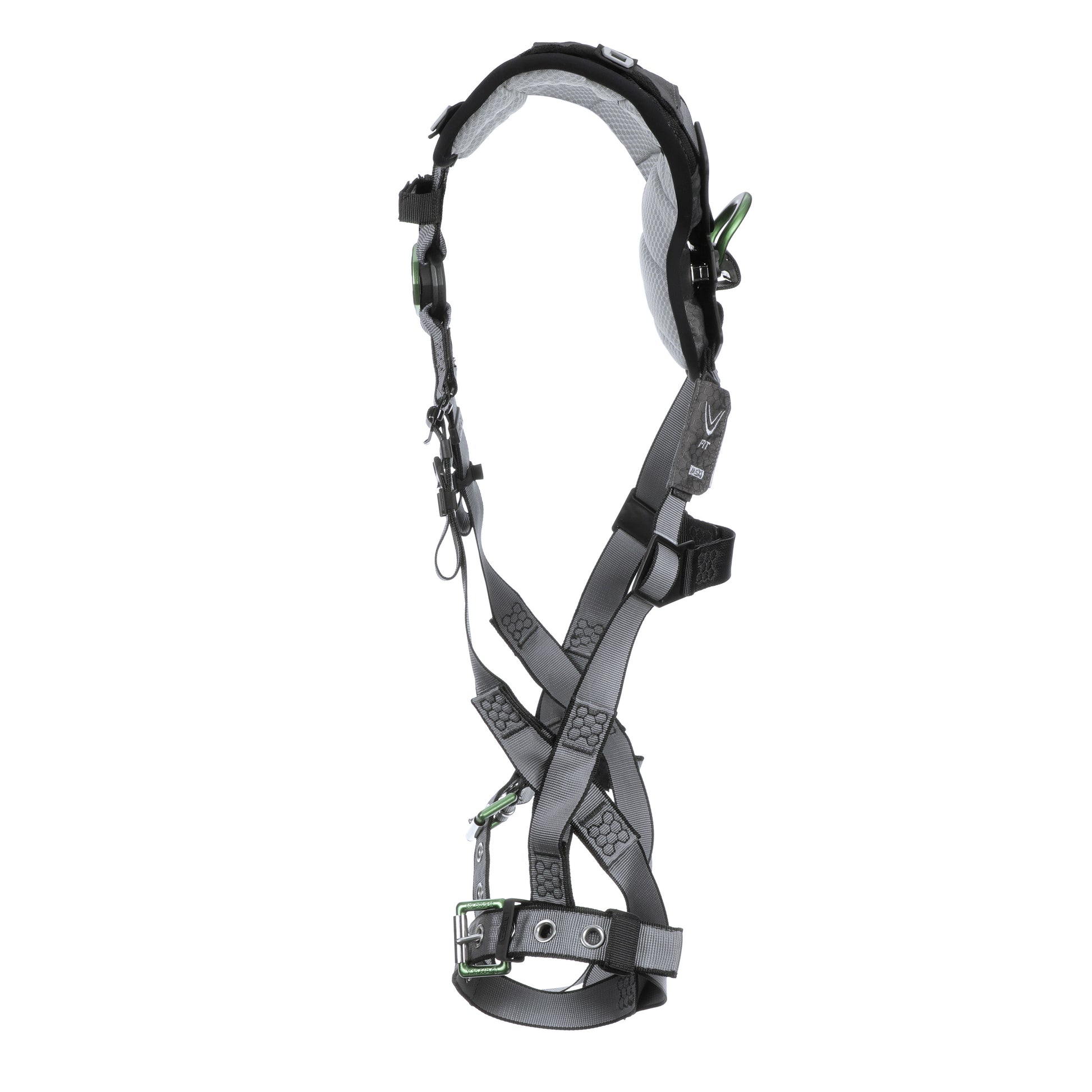 MSA V-FIT Harness w/Back D-Ring - Tongue Buckle Leg Straps - Shoulder & Leg Padding - Extra Large - 10194978