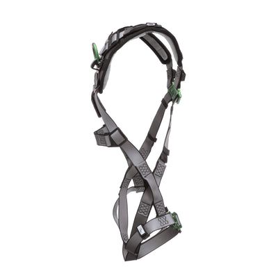 MSA V-FIT Harness w/Back D-Ring - Quick-Connect Leg Straps - Shoulder Padding - Extra Large - 10194671
