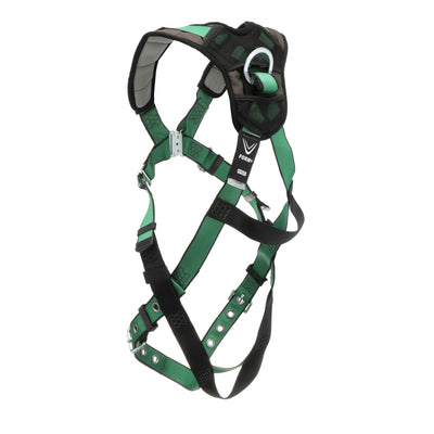 MSA V-FORM+ Harness w/Back & Front D-Rings - Tongue Buckle Leg Straps - Extra Small - 10206092