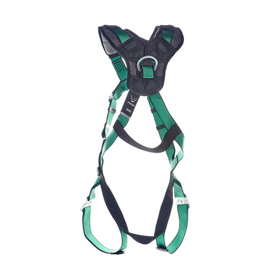 MSA V-FORM+ Harness w/Back & Front D-Rings - Quick Connect Leg Straps - Extra Large - 10206110