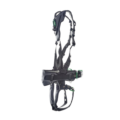 MSA V-FLEX Construction Harness w/Back, Front & Side D-Rings - Tongue Buckle Leg Straps - Extra Large - 10211348