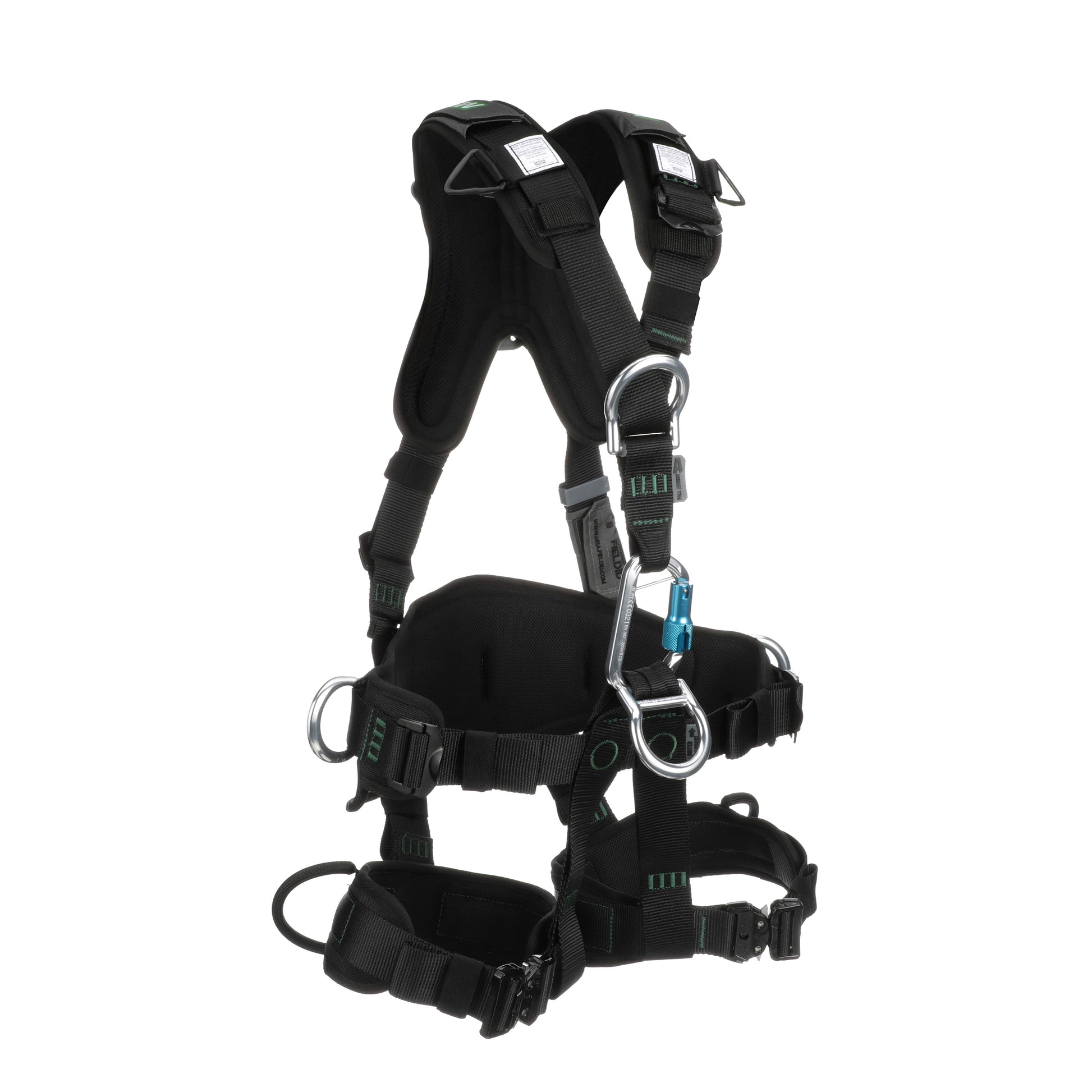 MSA Gravity Suspension Harness w/Back, Front, Belly, & Side D-Rings - Lumbar, Shoulder & Leg Padding - Large - 10150458