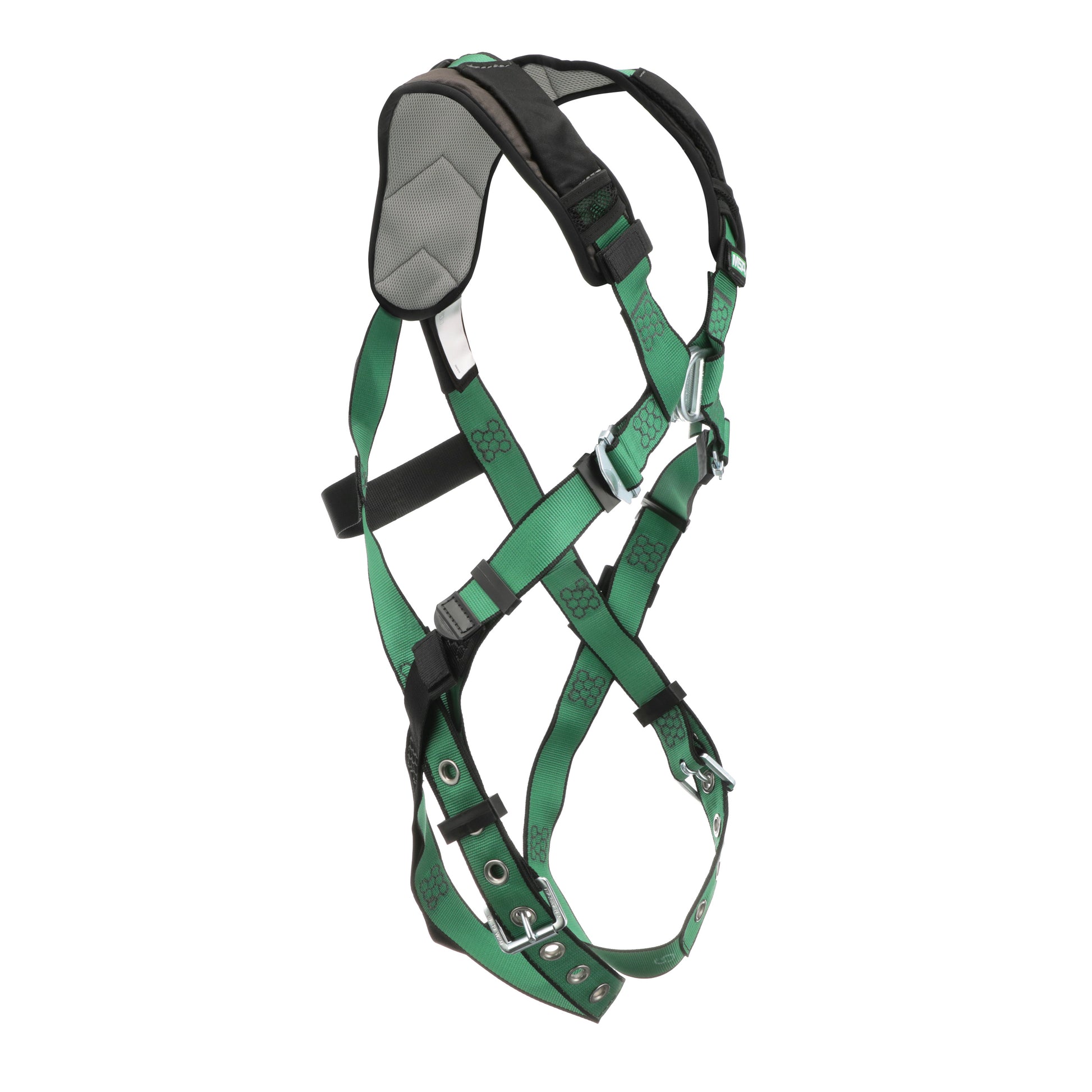 MSA V-FORM+ Harness w/Back & Front D-Rings - Tongue Buckle Leg Straps - Extra Small - 10206092