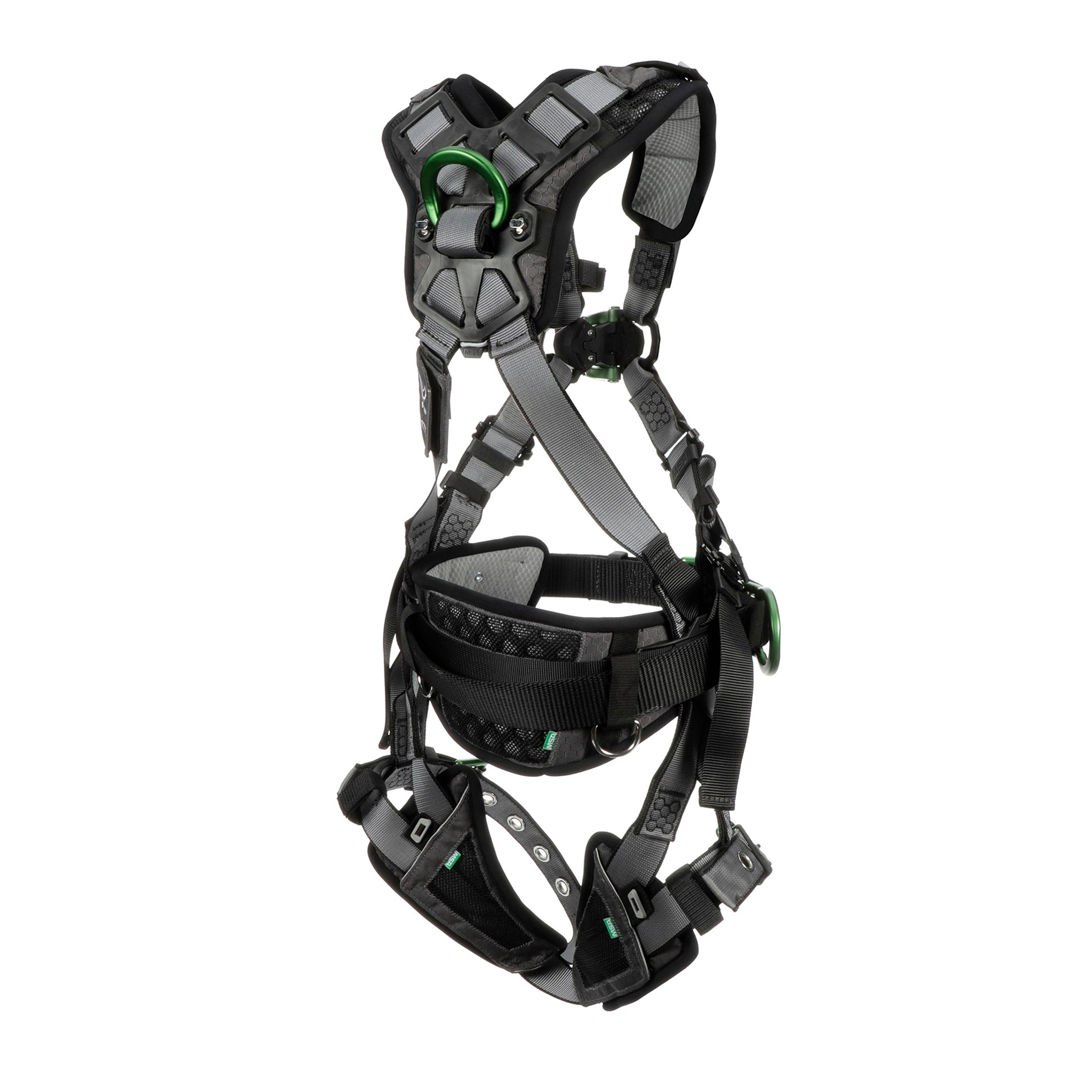 MSA V-FIT Construction Harness w/Back & Side D-Rings - Tongue Buckle Leg Straps - Shoulder & Leg Padding - Standard - 10195181