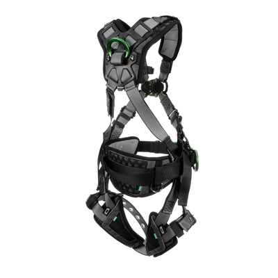 MSA V-FIT Construction Harness w/Back & Side D-Rings - Tongue Buckle Leg Straps - Shoulder & Leg Padding - Standard - 10195181