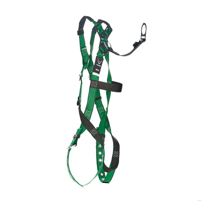 MSA V-FORM Harness w/Back D-Ring with D-Ring Extender - Tongue Buckle Leg Straps Quick Connect Chest Buckle - Extra Small - 10208274