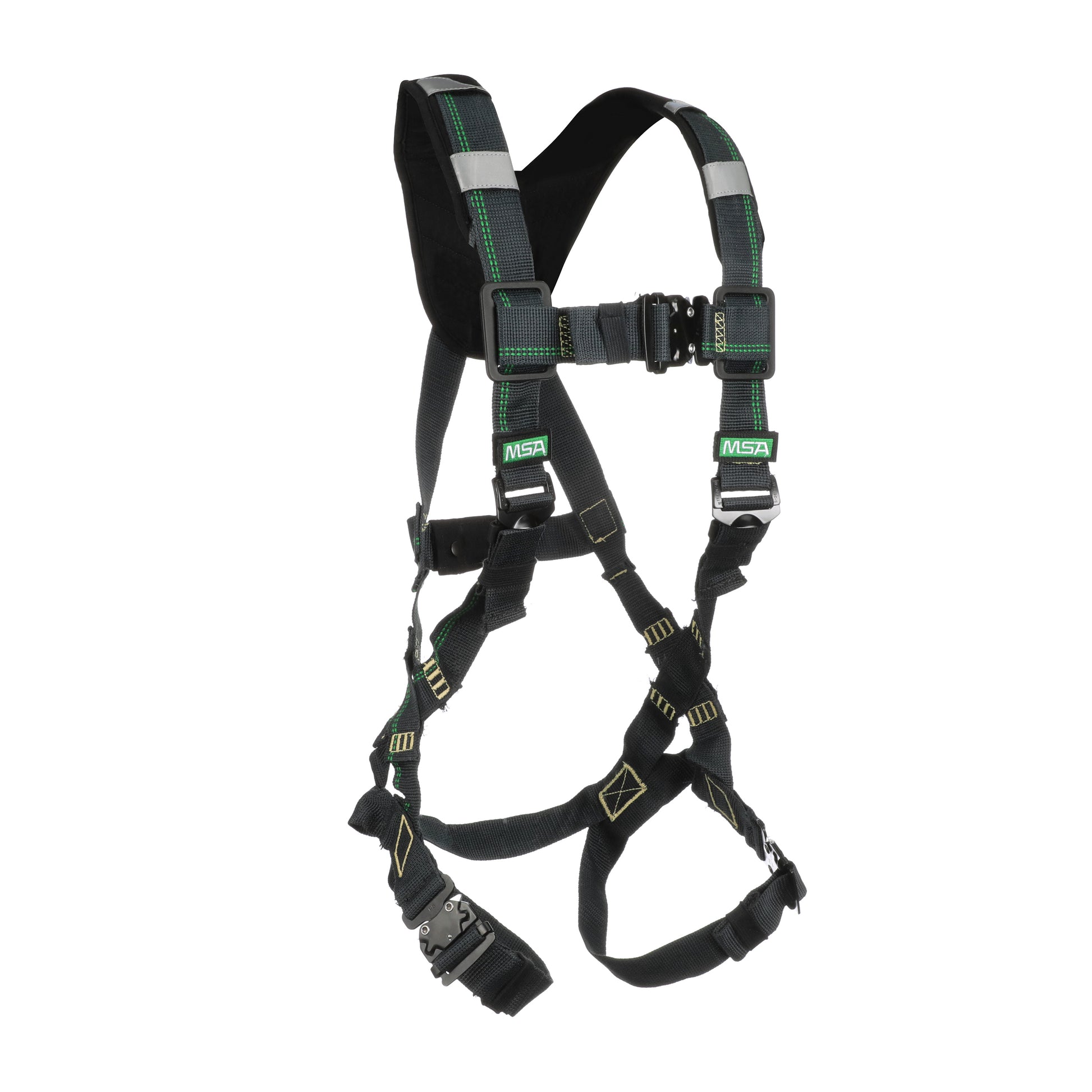 MSA EVOTECH Arc Flash Harness w/Back D-Ring - Quick-Connect leg straps - Shoulder Padding - X-Small (XSM) - 10150143