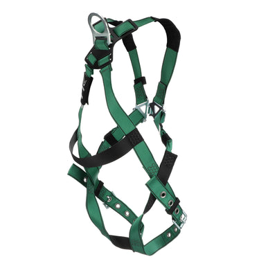 MSA V-FORM Harness w/Back D-Ring - Tongue Buckle Leg Straps - Extra Small - 10196702